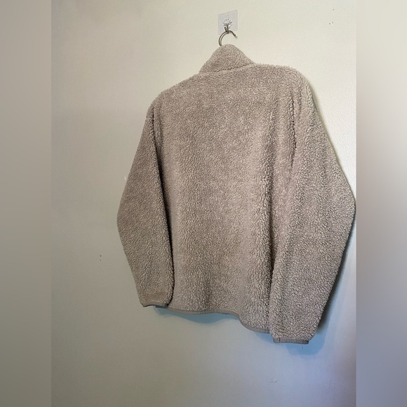 Victoria’s Secret Jacket Pink Gorpcore Cozycore Sherpa Zip-Up Deep Pile Teddy M - Picture 3 of 11